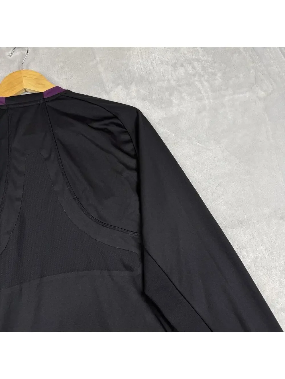 Adidas Climacool Formation Referee Jersey Long Sleeve Black Purple Men L Soccer